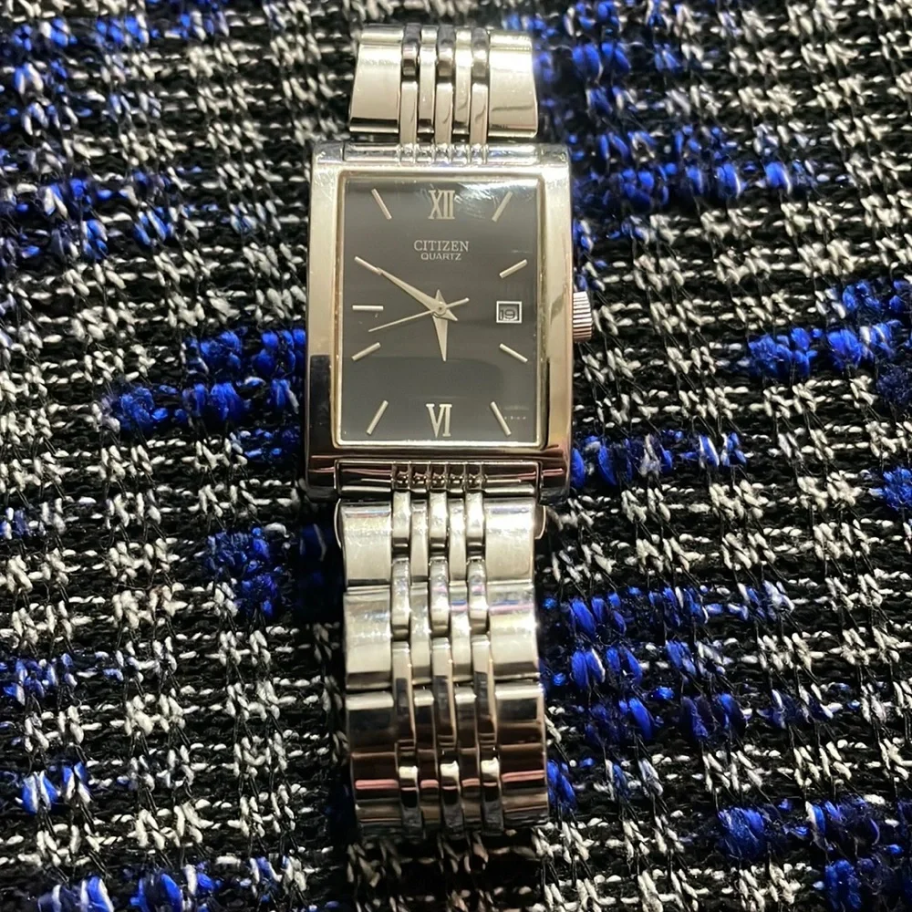 Citizen black dial stainless steel strap watch - Picture 4 of 8